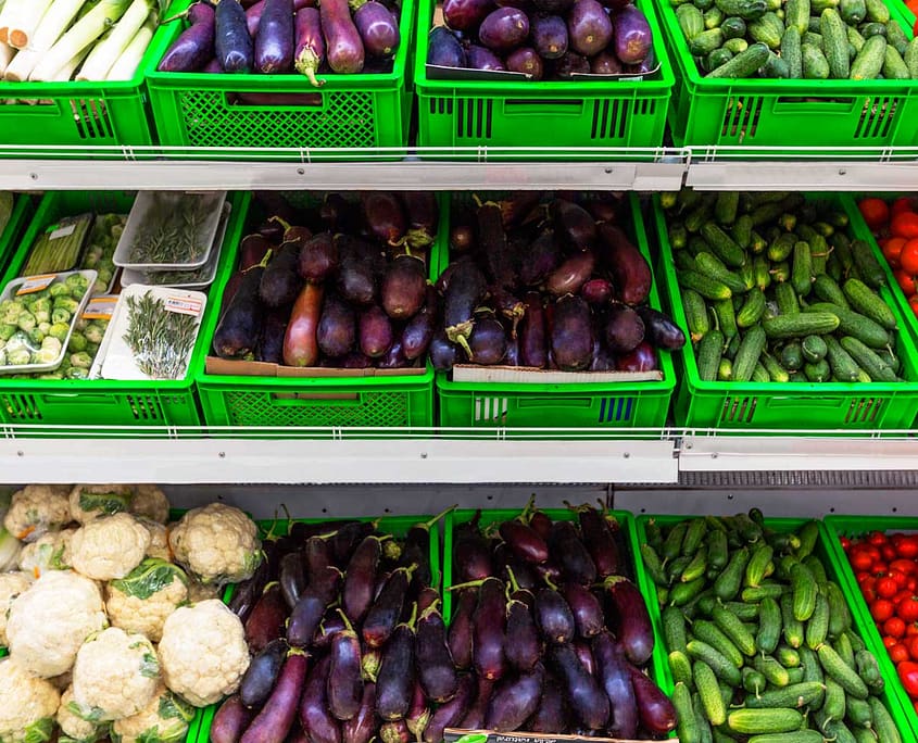 vegetables on display - top 5 healthiest foods